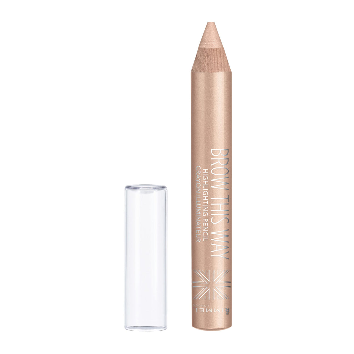 Rimmel Brow This Way Pencil, 002 Shimmer Highlighting, 1 Count - Perfect For Defined Brows