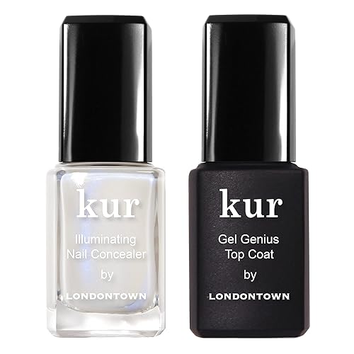 Londontown Milky Nail Conceal & Go Duo Set - Illuminating Concealer & Gel Top Coat, 2 Piece