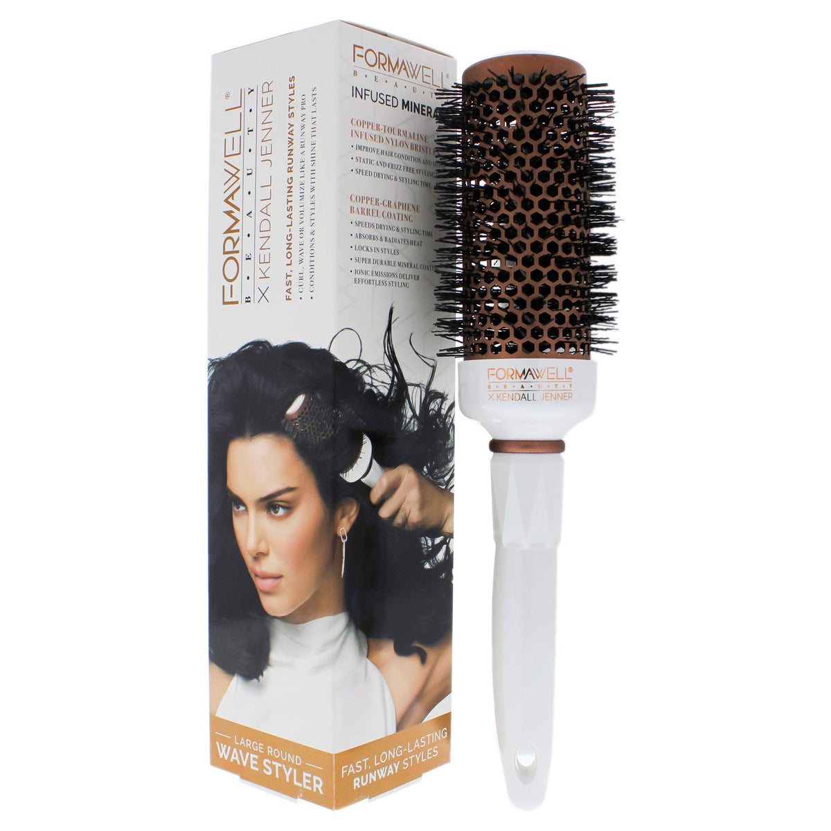 KARL LAGERFELD Formawell Beauty X Kendall Jenner Copper Round Brush - Nylon Material