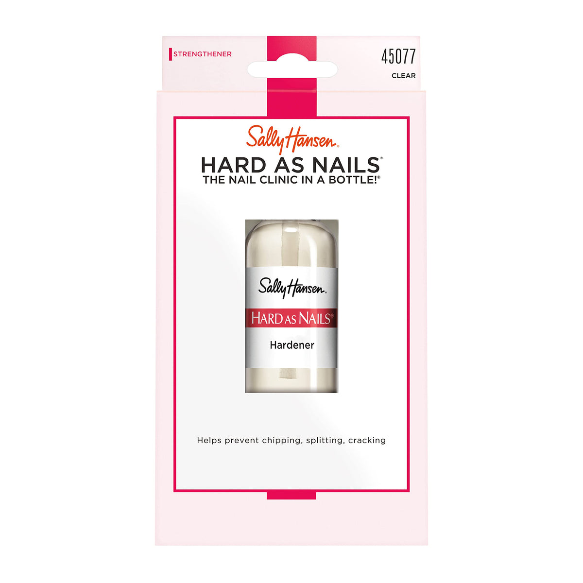 Sally Hansen Hard As Nails Nail Hardener  Clear  Strengthener  1 Count  045 Oz   Nail Strengthener  Nail Strengthening Polish