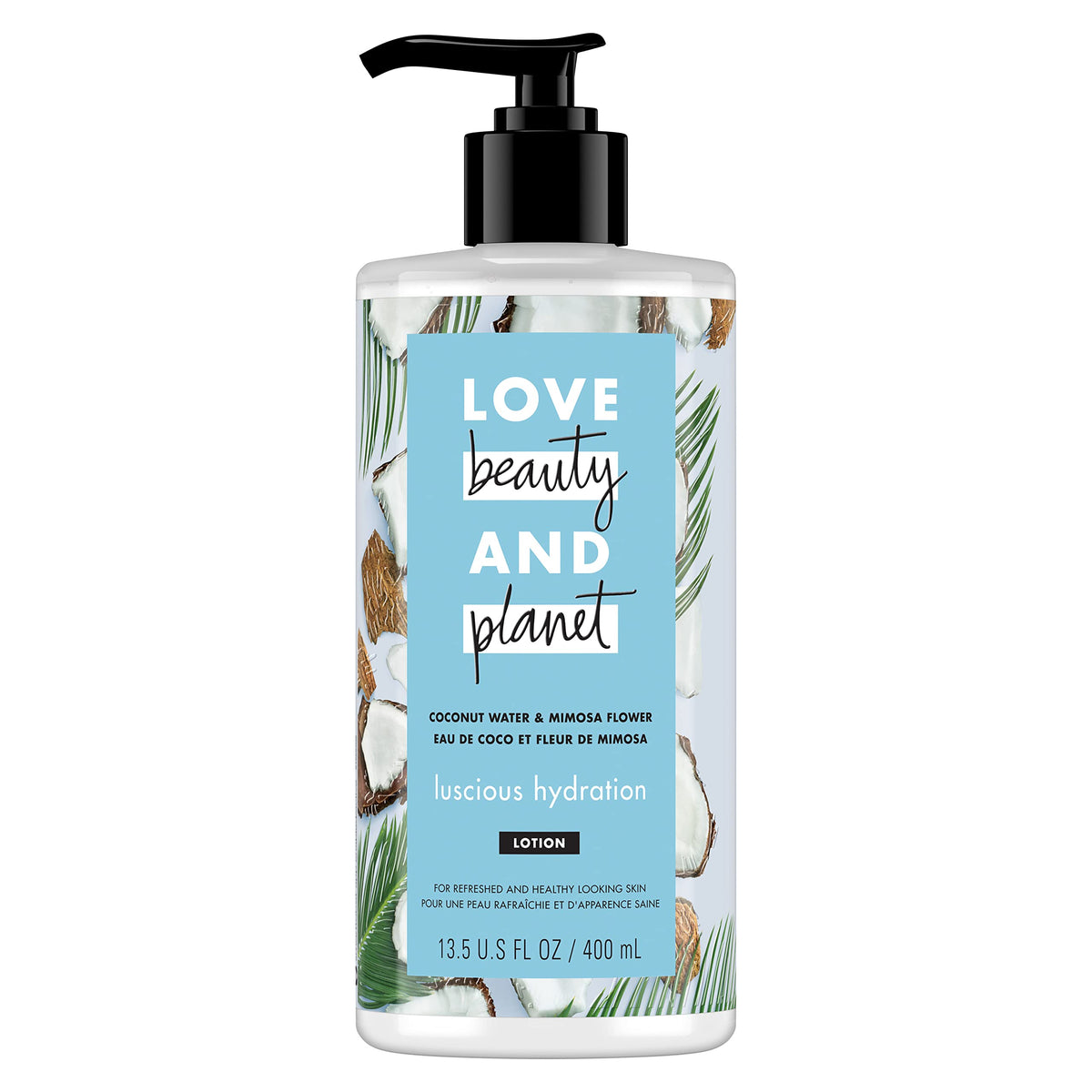 Love Beauty & Planet Luscious Hydration Body Lotion With Coconut Water & Mimosa Flower, 13.5 Oz