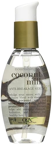 Ogx Coconut Milk Serum Anti-Breakage, 4 Fl Oz (Pack Of 3) - Hair Care Treatment