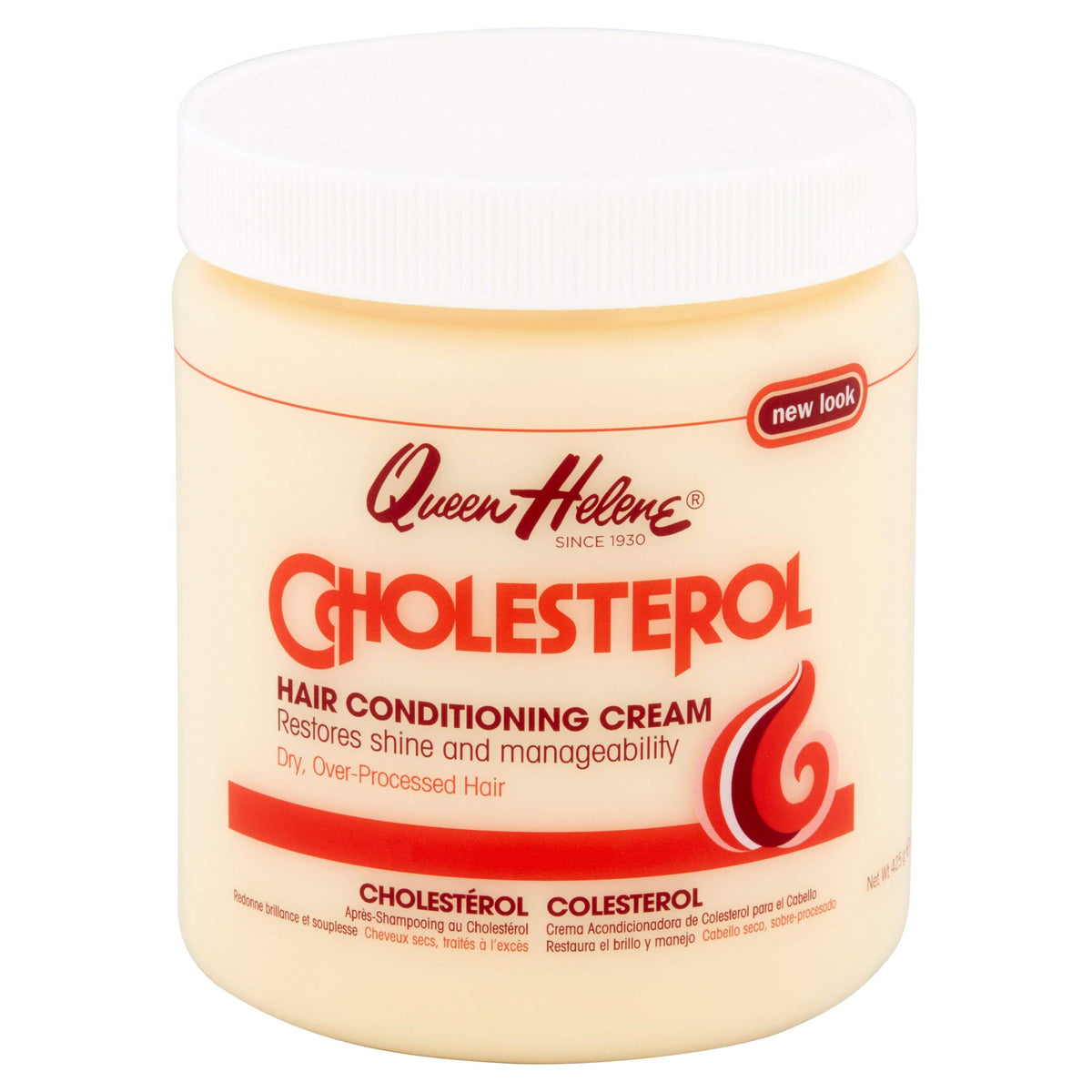 Queen Helene Cholesterol Cream 15Oz Jar - Moisturizing Hair Treatment (3 Pack)