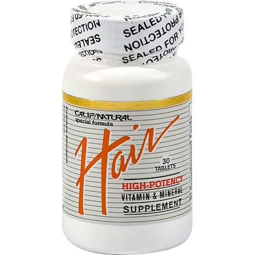 California Natural Hair Vitamin & Mineral 30 Count - Essential Nutrients For Healthy Hair