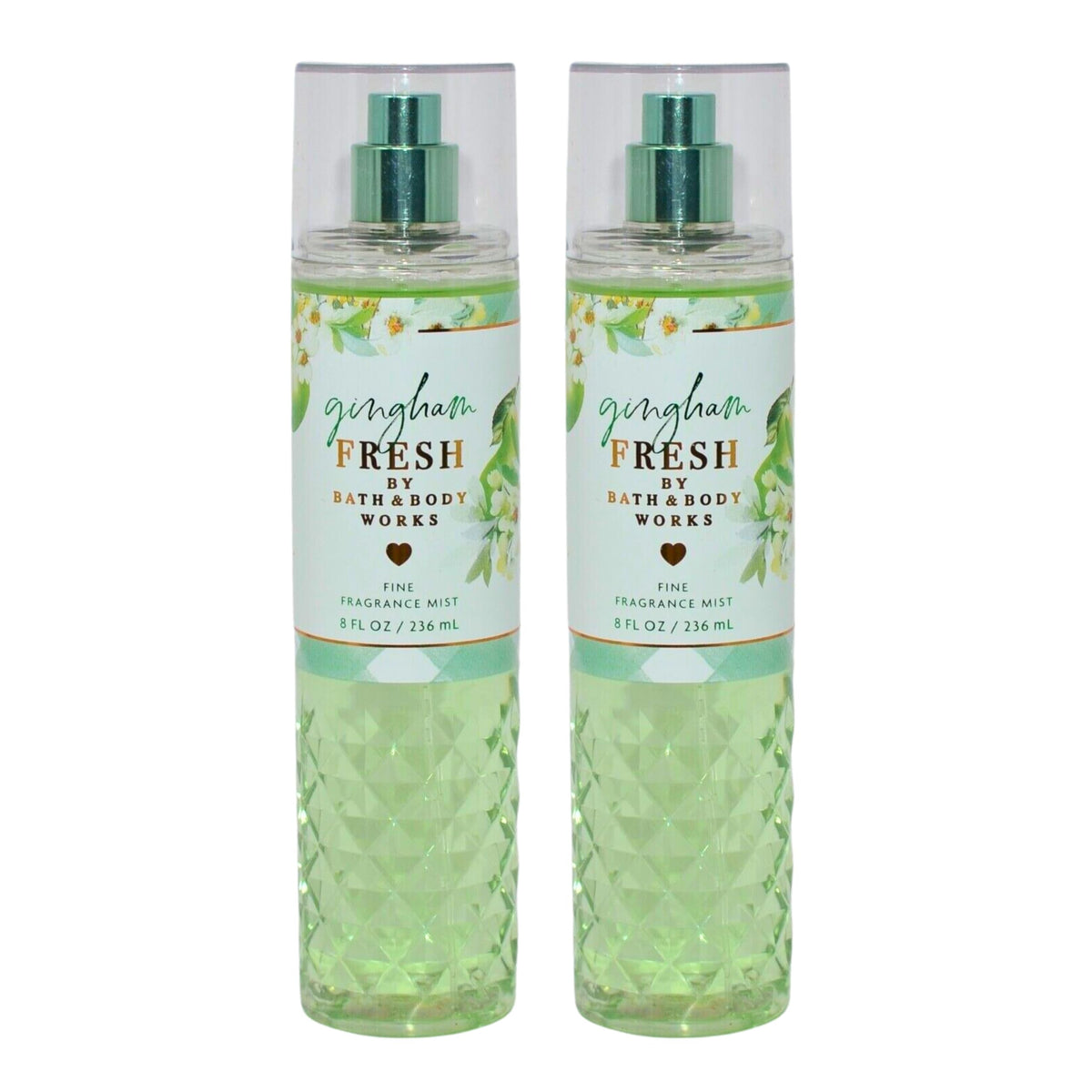 Bath & Body Works Gingham Fresh Fine Fragrance Mists Set Of 2, 8Oz Each