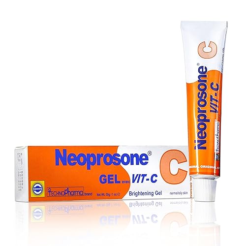 Neoprosone Vitamin C Gel - Brightening Cream for Face, Neck, Body - 1 Fl oz