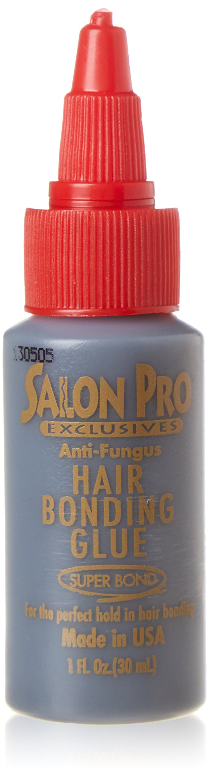 Salonpro Hair Extension Bonding Glue, Black 1 Oz - Strong Rubber Adhesive For Extensions