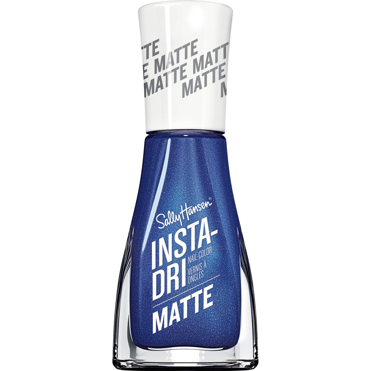 Sally Hansen Insta Dri Matte Metallics Nail Polish, Blue Steel, 0.31 Fl Oz