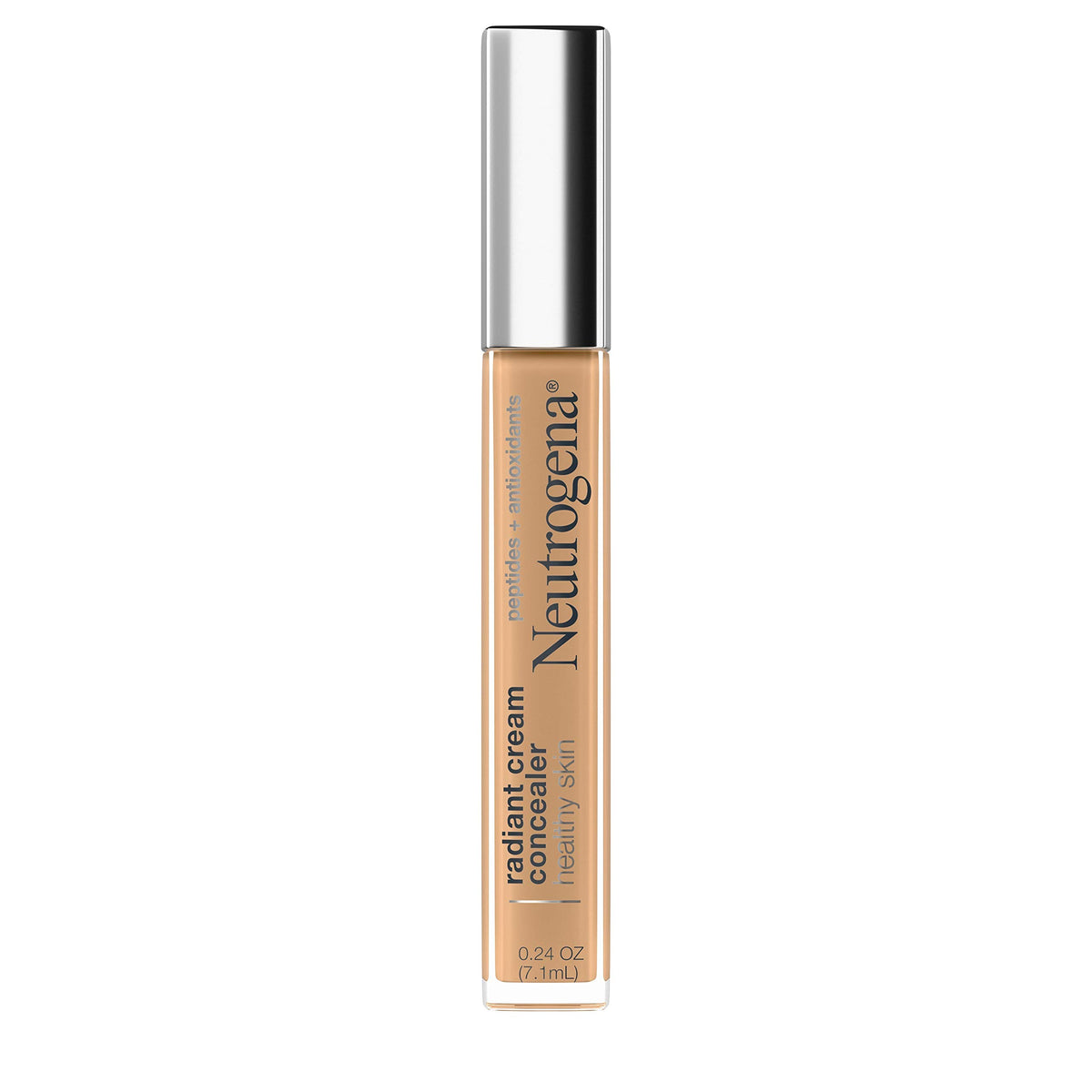 Neutrogena Radiant Brightening Cream Concealer, Hazelnut 01, Peptides & Vitamin E, 0.24