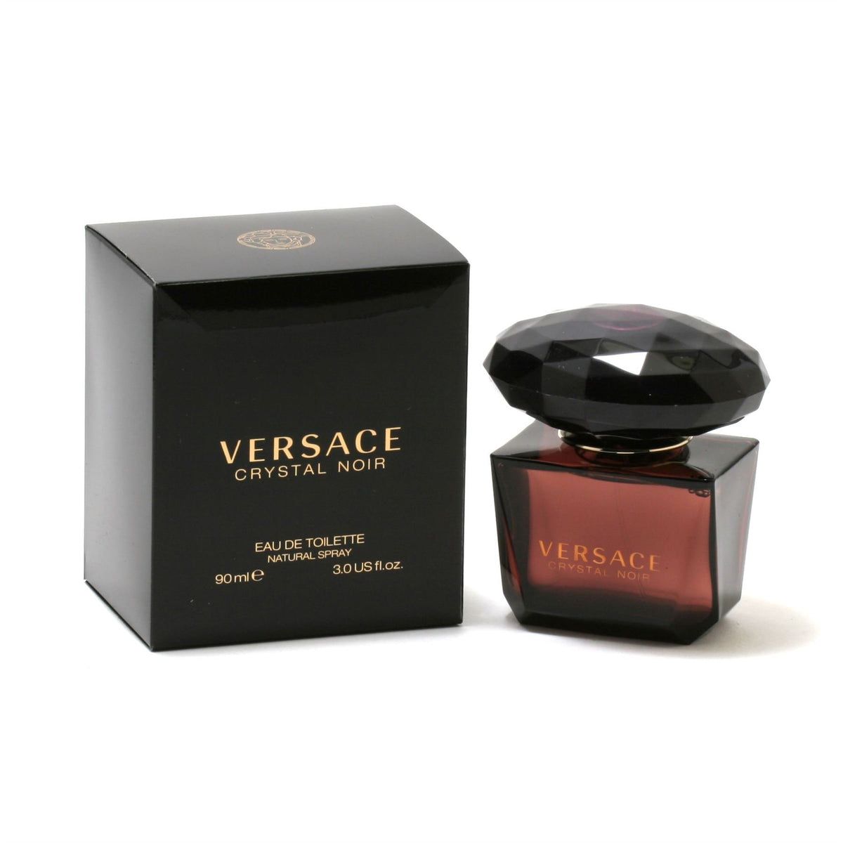 Versace Crystal Noir Eau De Toilette Spray For Women, 3 Oz - Elegant Black Fragrance