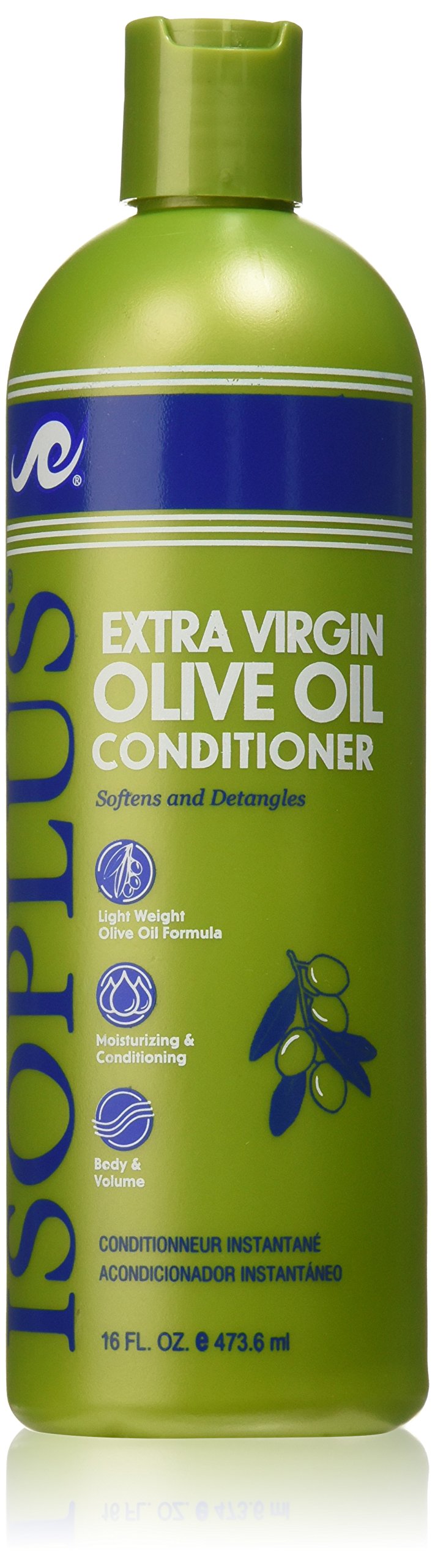 Isoplus Extra Virgin Olive Oil Conditioner, 16 Ounce - Nourishing Hair Moisturizer