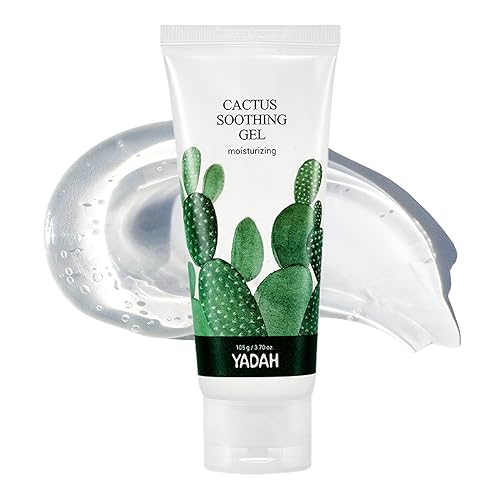 Yadah Cactus Soothing Gel 3.7Oz - Sunburn Relief & After Sun Care, 95% Cactus Extract