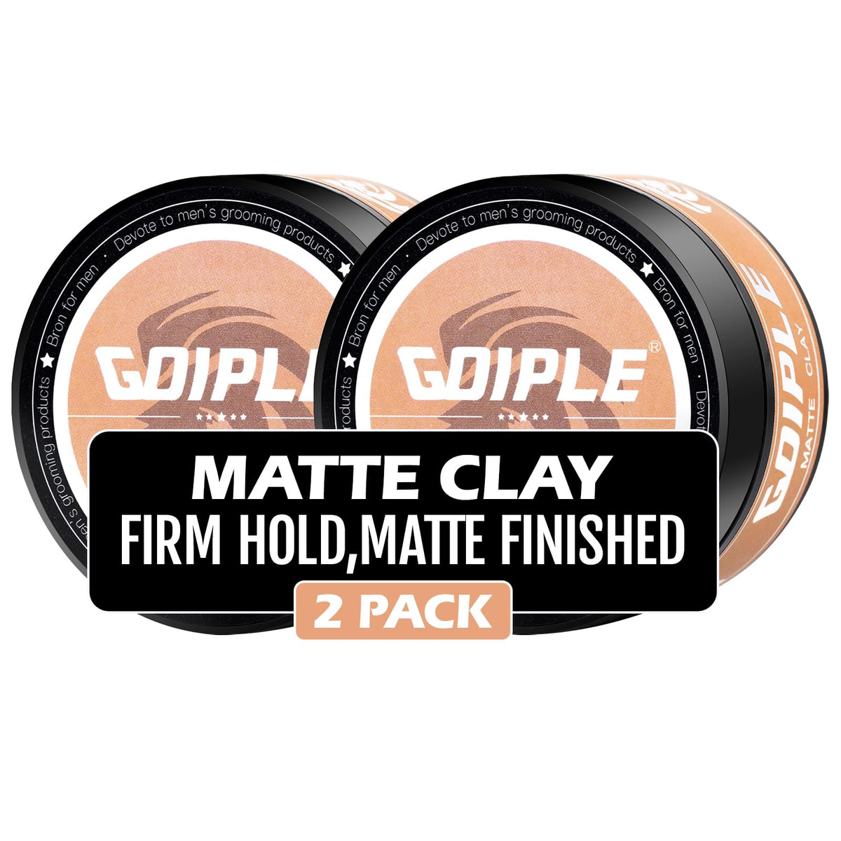 Goiple Hair Styling Clay For Men - Firm Hold, Matte Finish, 3.5Oz (2-Pack)