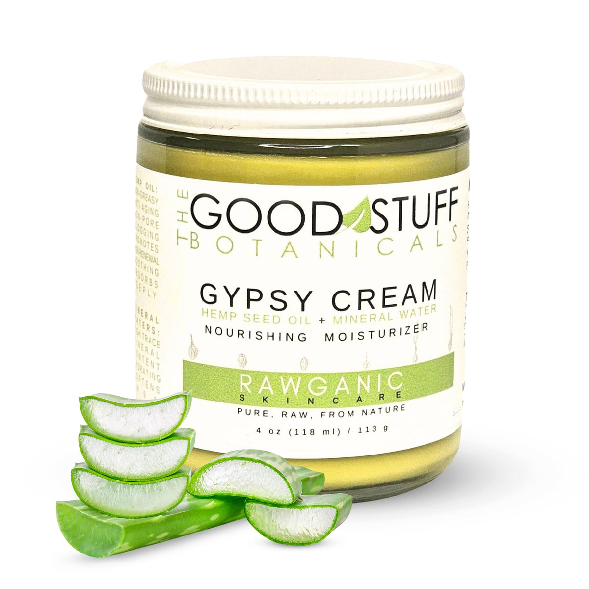 The Good Stuff Botanicals Gypsy Cream - Organic Fragrance-Free Moisturizer For Dry Skin, 4 Oz