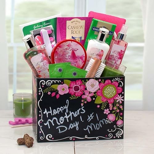 Gift Basket Drop Shipping Happy Mothers Day Spa Gift Box & Sweet Blooms Floral Fragrance, 15 Pack