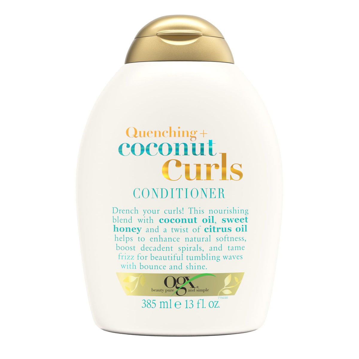 Ogx Coconut Curls Conditioner, Nourishing Curly Hair, Paraben-Free, 13 Fl Oz