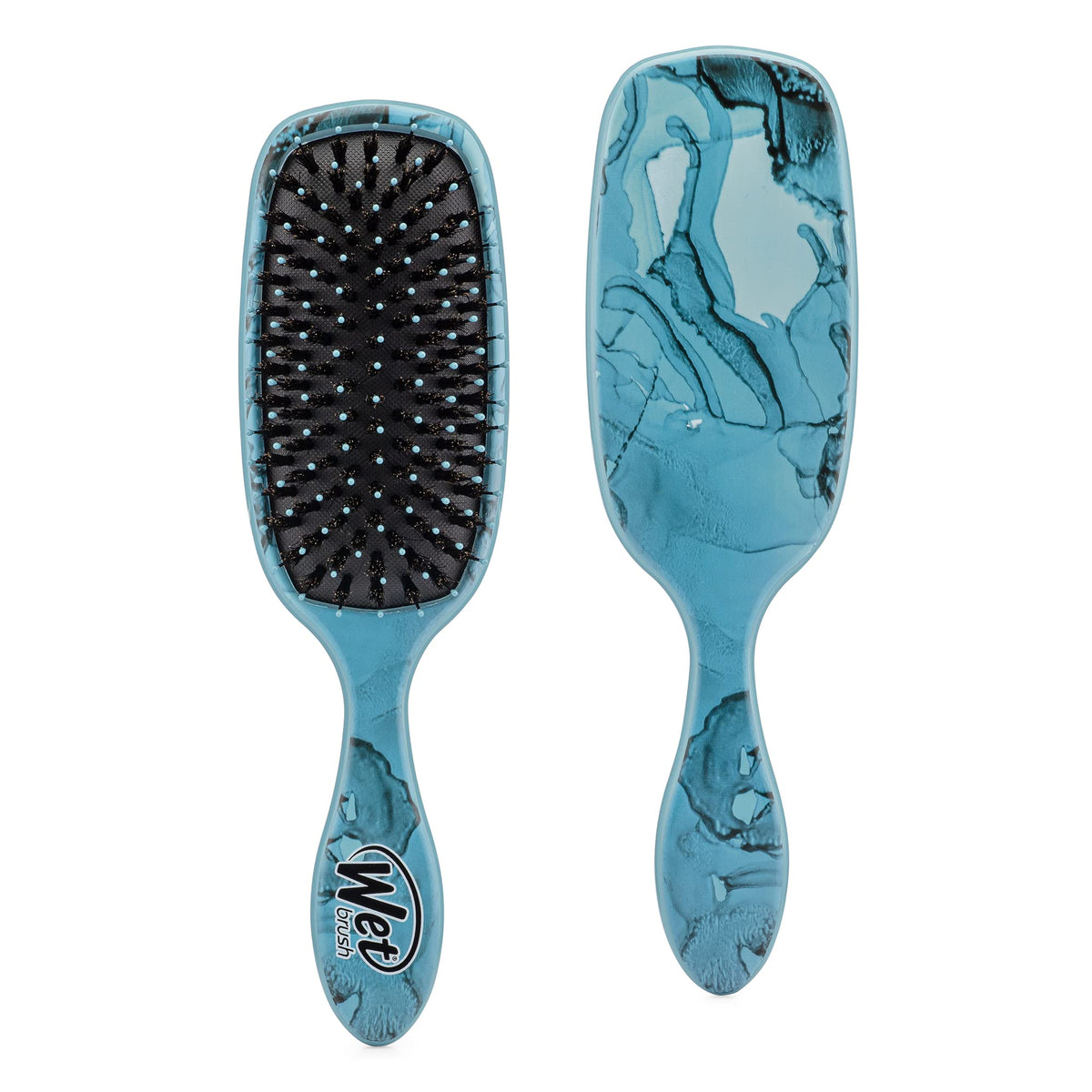 Wet Brush Shine Enhancer Hair Brush - Arctic Blue, Ultra-Soft Intelliflex & Boar Bristles