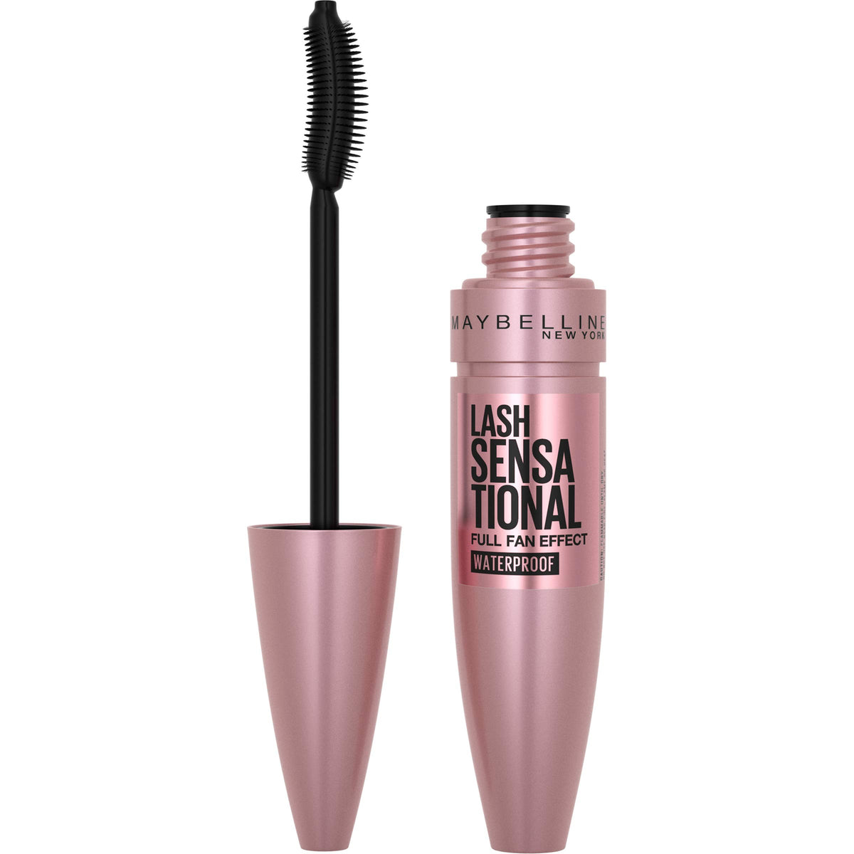 Maybelline Lash Sensational Waterproof Mascara, Lengthening & Volumizing, Brownish Black