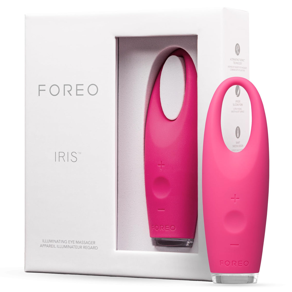 Foreo Iris Eye Massager - Dark Circle & Eyebag Remover, Anti-Aging, Waterproof, Magenta