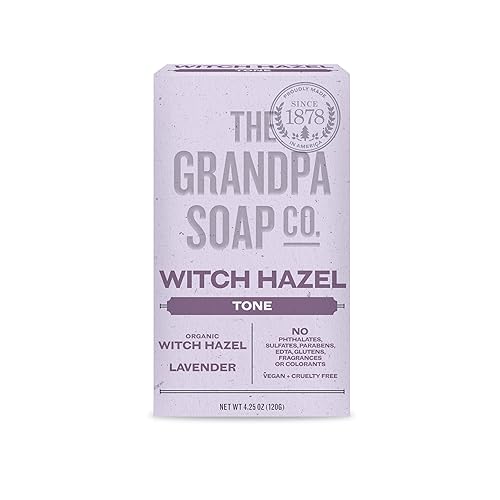 Grandpa'S Witch Hazel Soap Bar - 4.25 Oz Natural Cleansing Bar For Healthy Skin