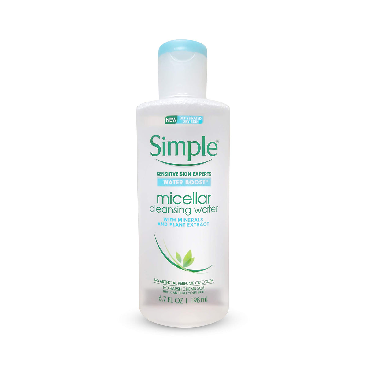 Simple Micellar Cleansing Water For Sensitive Skin, 6.7 Fl Oz - Hydrating Makeup Remover