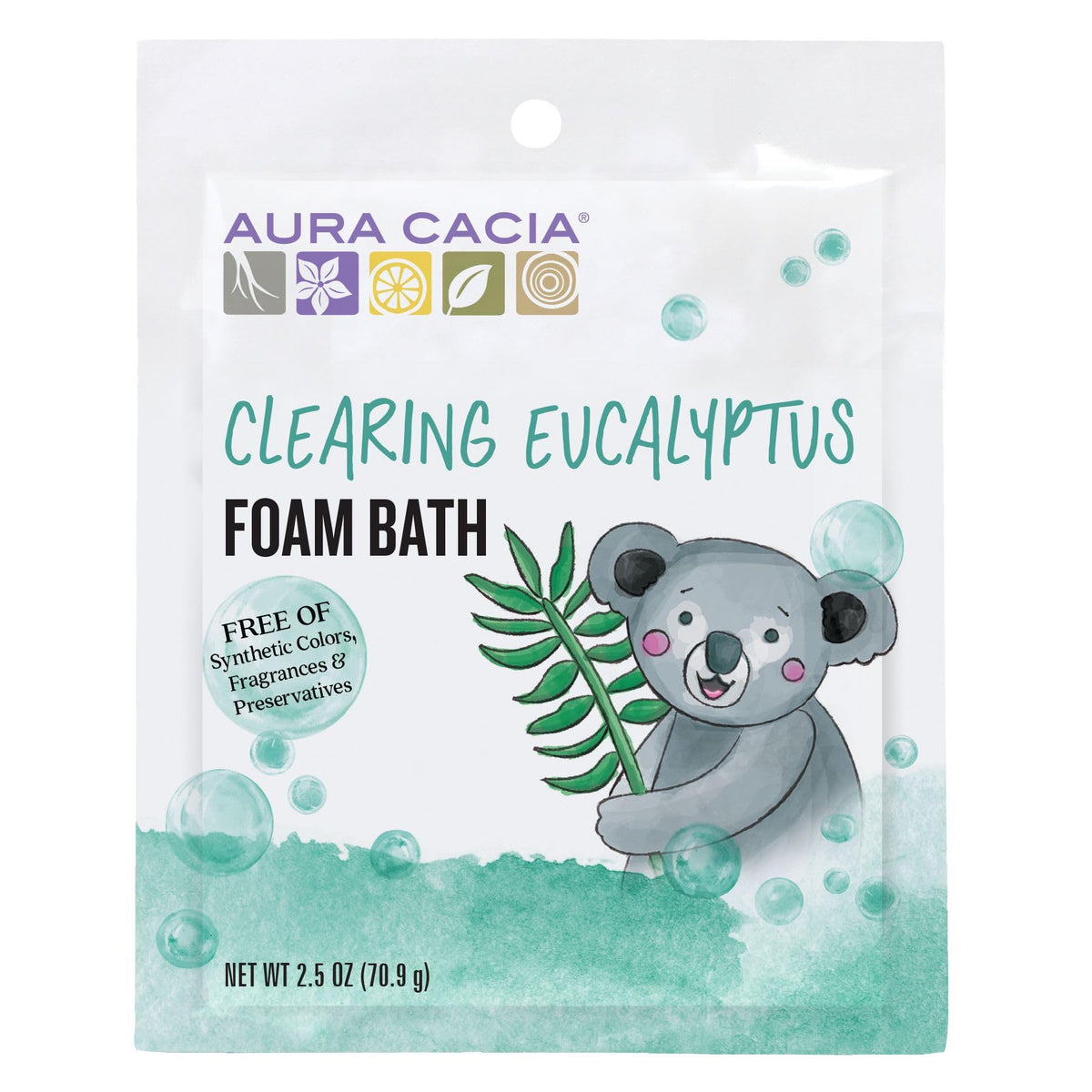 Aura Cacia Eucalyptus Aromatherapy Foam Bath, 2.5 Oz Pack Of 6 - Relax & Refresh