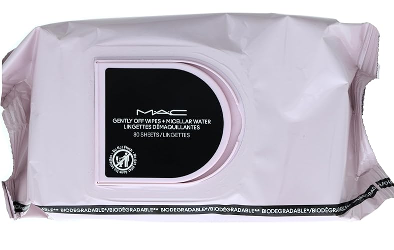 Mac Gently Off Wipes & Micellar Water - 1 Count, Gentle Makeup Removal & Cleansing