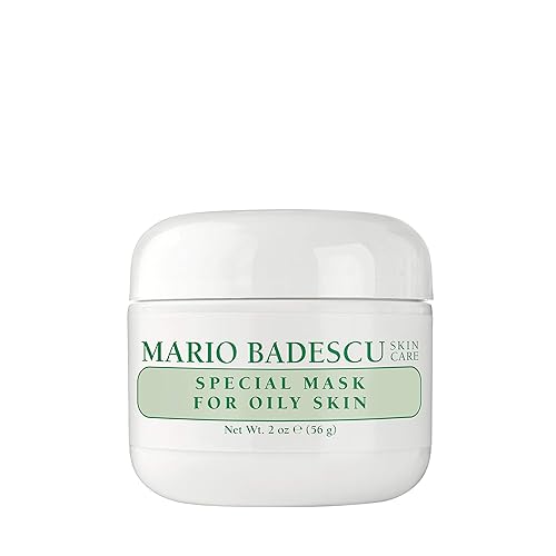 Mario Badescu Oily Skin Clay Mask - Oil-Absorbing Pore Minimizer, 2 Oz