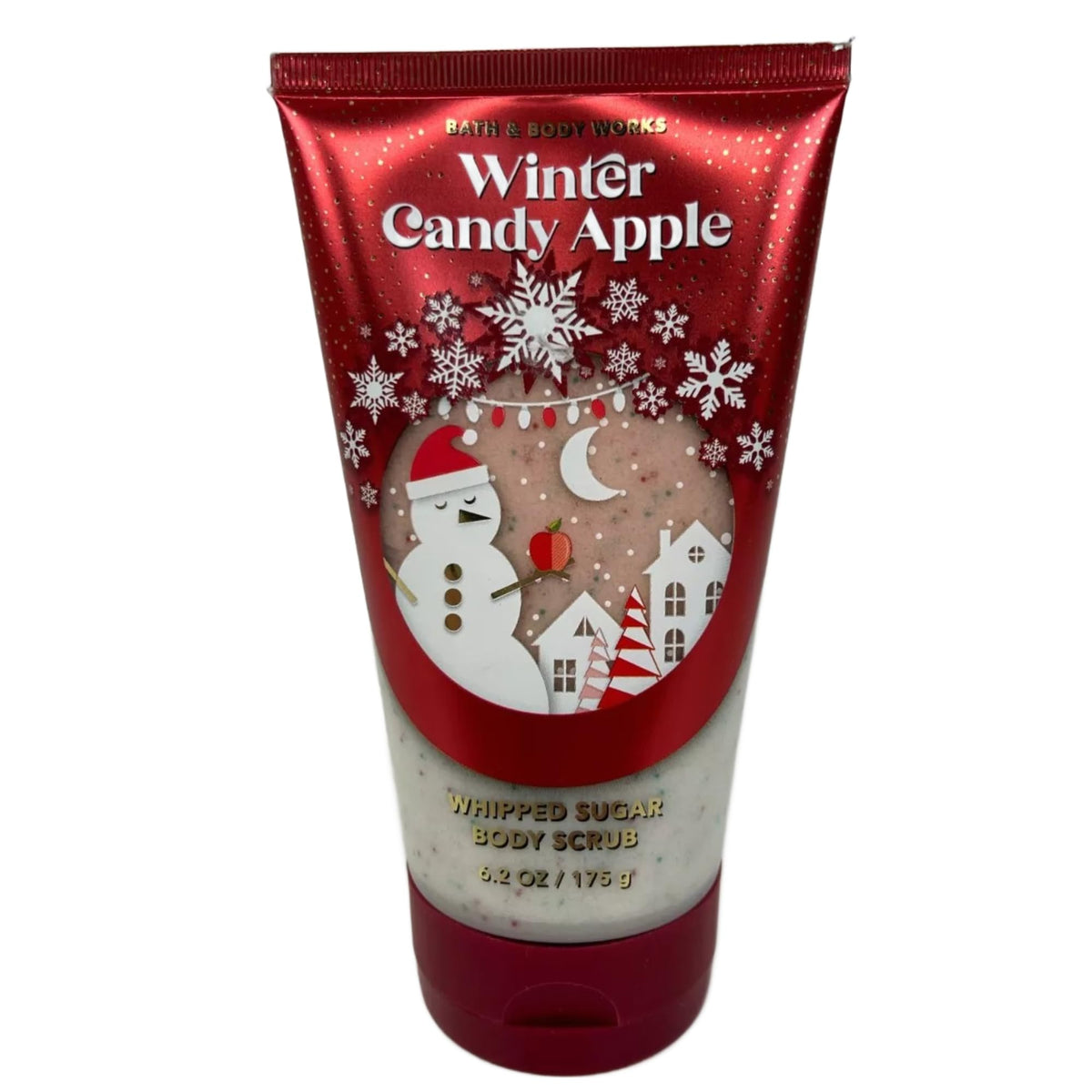 Bath & Body Works Winter Candy Apple Creamy Body Scrub, 6.6 Oz - Refreshing Exfoliant