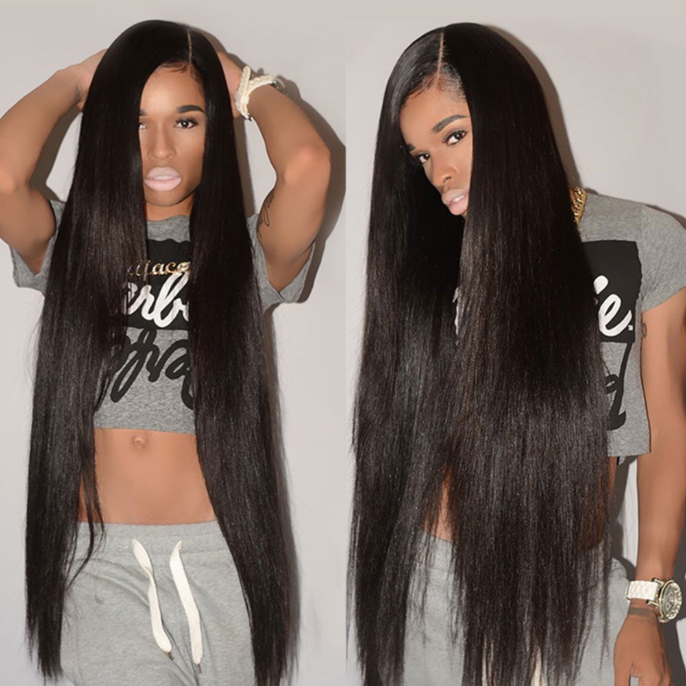 CYNOSURE 3 Bundles Straight Brazilian Hair Extensions 10/12/14 Inch Unprocessed Human Hair