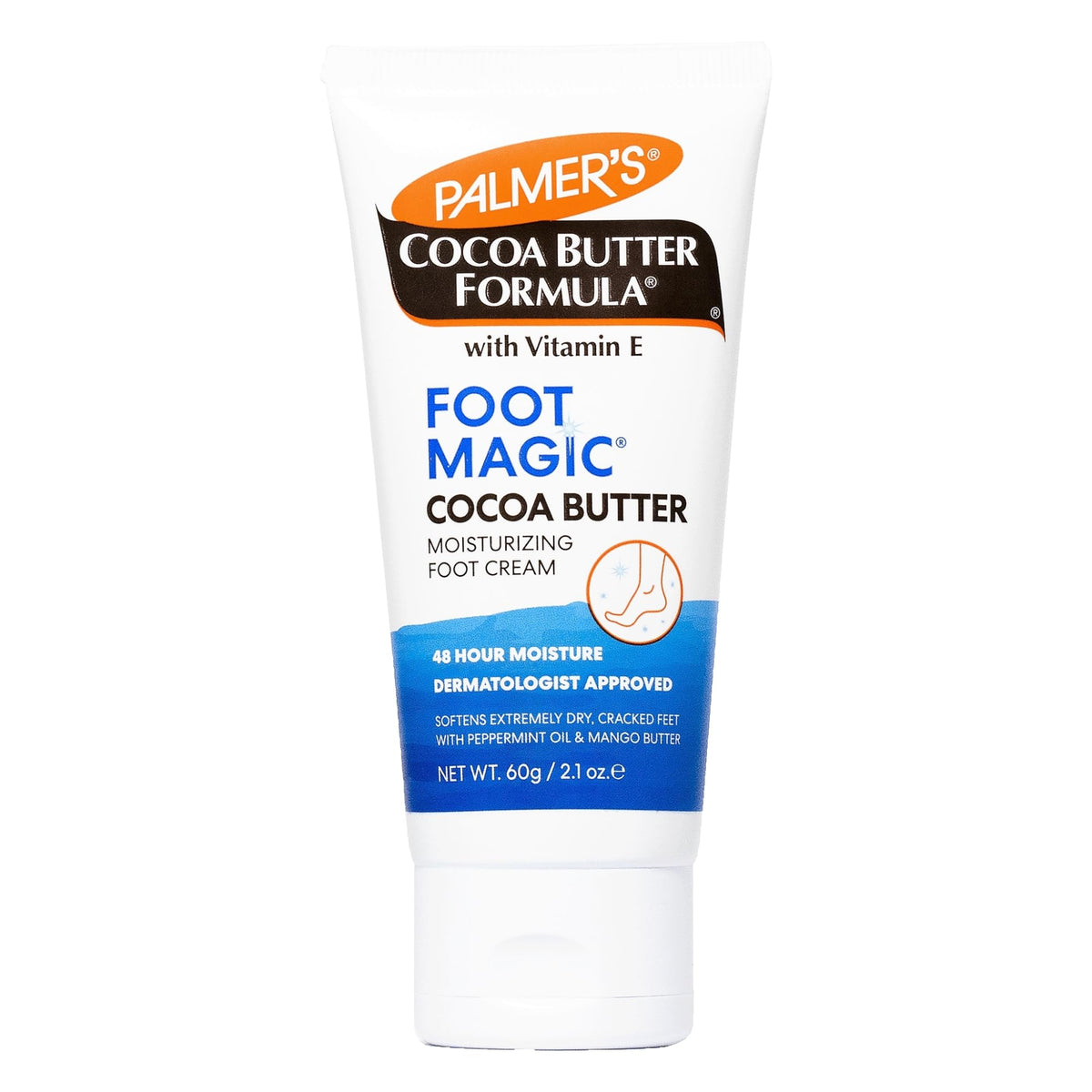 Palmer'S Cocoa Butter Foot Magic Cream With Peppermint Oil & Vitamin E, 2.1 Ounces