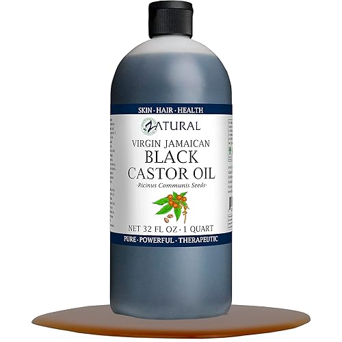 Zatural 100% Pure Jamaican Black Castor Oil - 32 Fl Oz for Hair & Skin Care