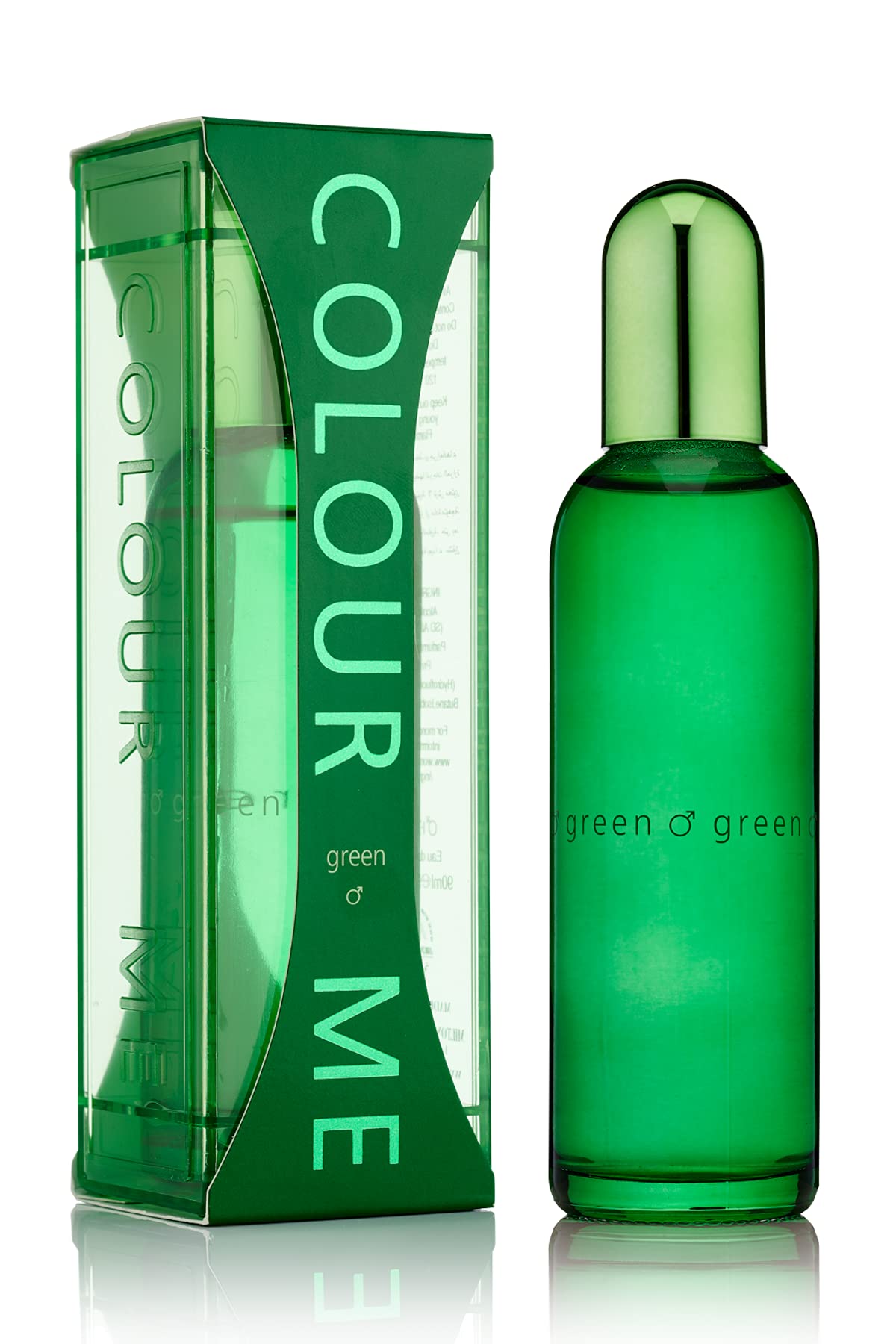 colour Me green by MiltonLloyd  Perfume for Men  Amber Fougere Scent  Opens with citrus Bergamot and Lemon  Blended with Pa