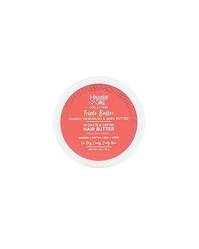 Hawaiian Silky Mango & Murumuru Butter Hair Butter, 4 Fl Oz - Nourish, Soften, Shine