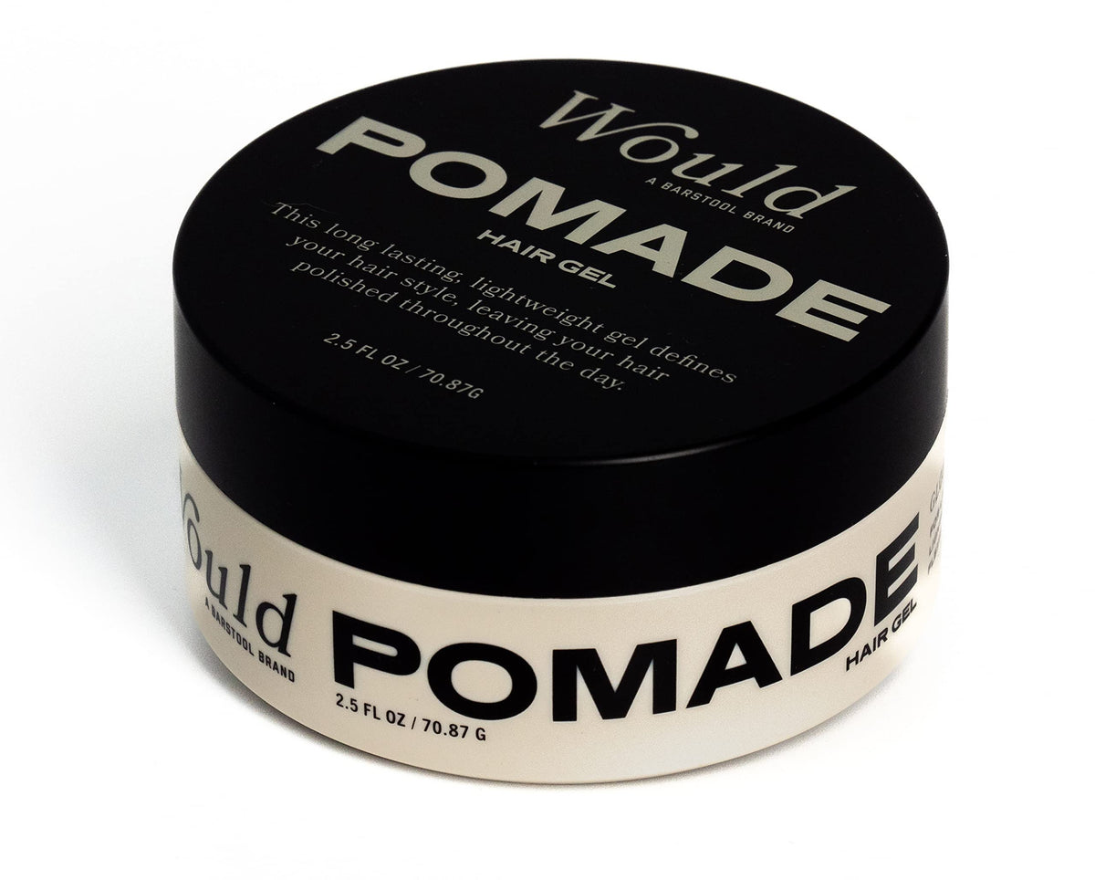 Would Pomade Hair Gel For Men - 2.5 Oz, Glossy Finish, Water-Based, Medium Hold