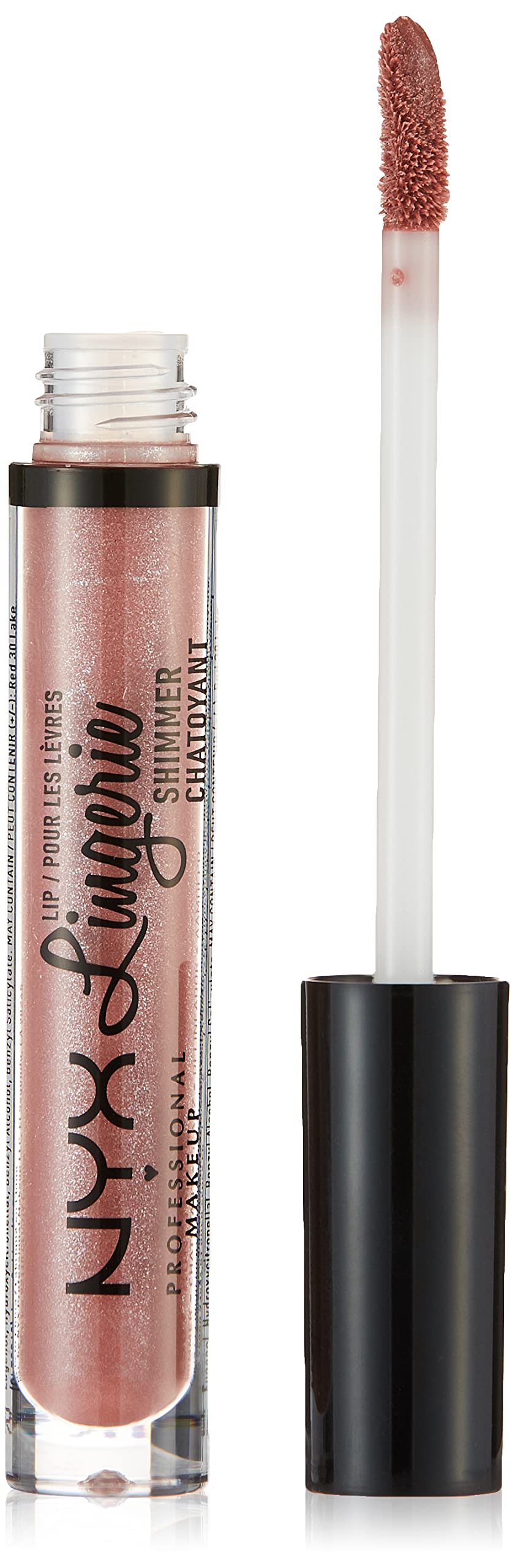 Nyx Professional Makeup Lip Lingerie Shimmer Gloss - Honeymoon, Mauve Pink, 1 Count