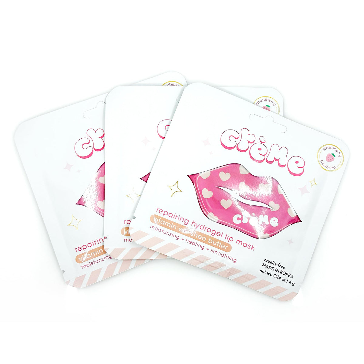 The Crème Shop Boba Bears Hydrogel Lip Mask - Hydrating, Repairing, Vitamin E & Shea Butter