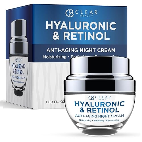 Clear Beauty Hyaluronic Acid & Retinol Moisturizer - Reduces Wrinkles & Fine Lines, 1.69 Fl Oz