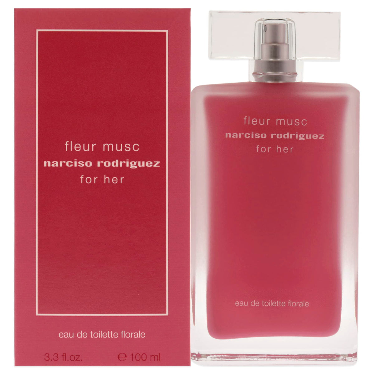 Narciso Rodriguez Fleur Musc EDT Spray for Women, 3.3 oz - Floral Fragrance, Perfect Gift for Her