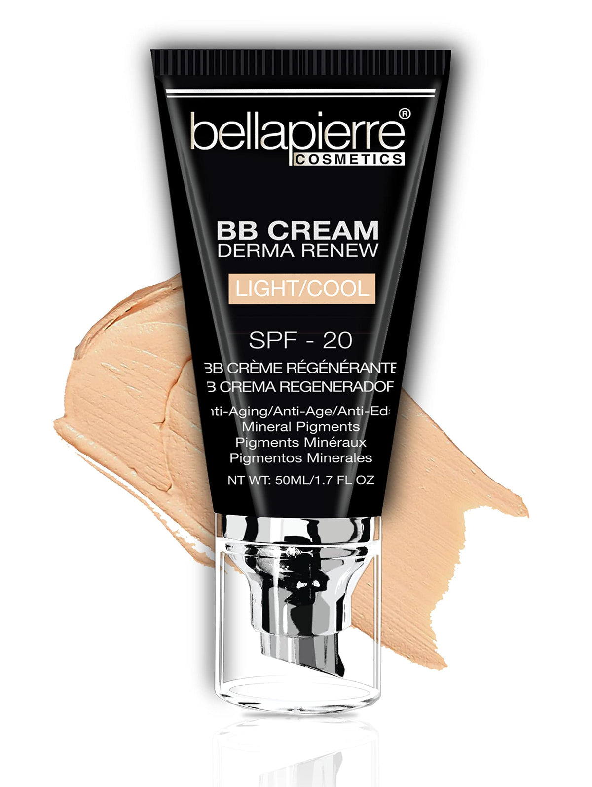 Bellapierre Bb Cream Spf 20 - Tinted Sunscreen, Concealer & Moisturizer, Lightweight 1.7 Oz -