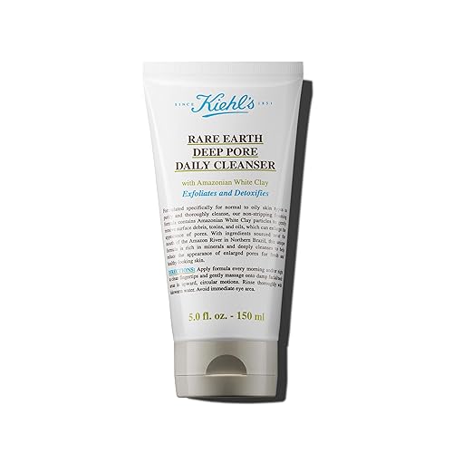 Kiehl'S Rare Earth Deep Pore Cleanser, Exfoliating Wash For Oily Skin, 5 Fl Oz