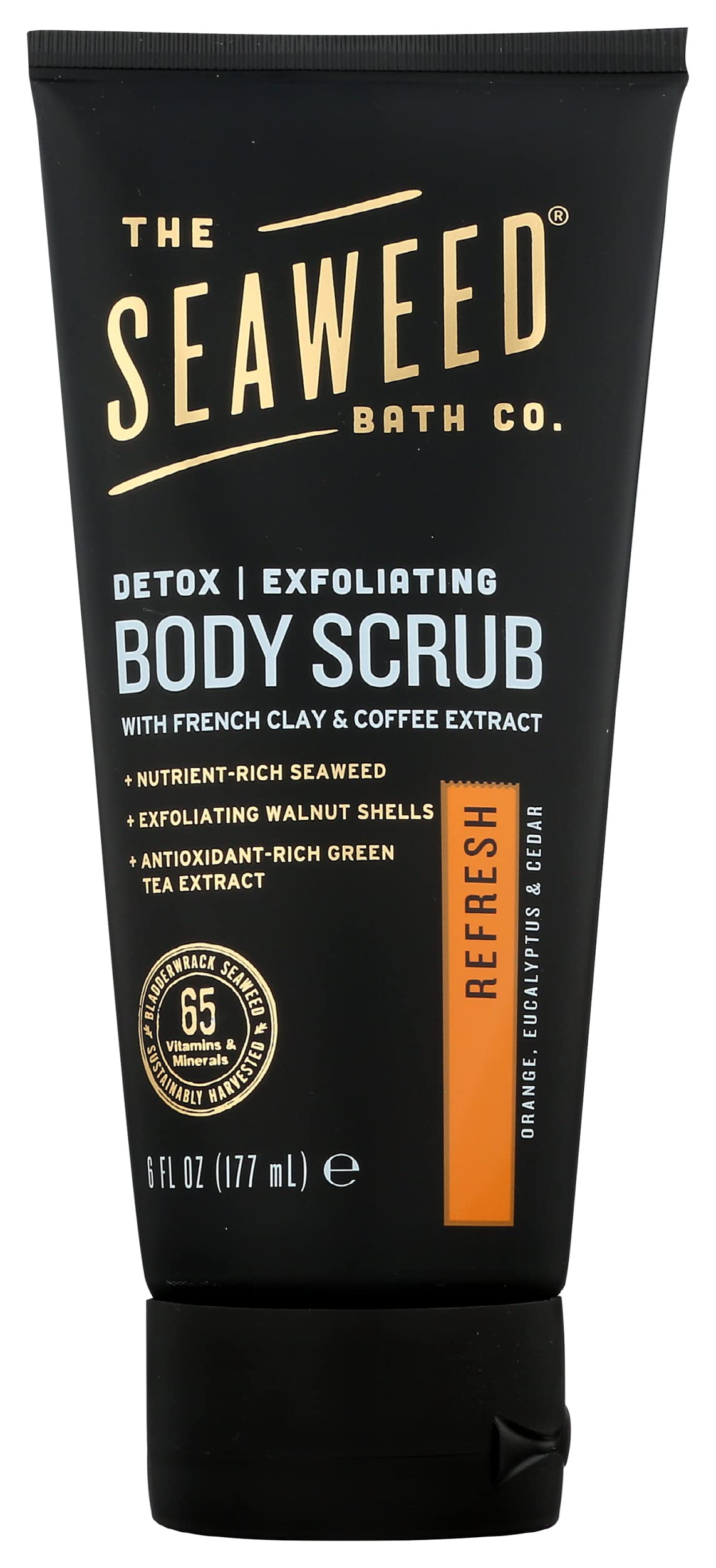 The Seaweed Bath Co. Detox Exfoliating Body Scrub - Orange, Eucalyptus & Cedar, 6 Oz