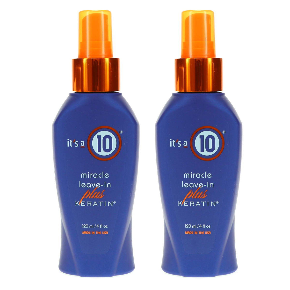 It'S A 10 Haircare Miracle Leave-In Conditioner Spray With Keratin, 4 Oz, 2-Pack