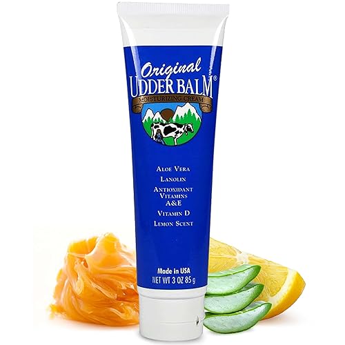 Original Udder Balm Moisturizer Tube For Dry Skin - 3 Oz, Hydrating Skin Cream