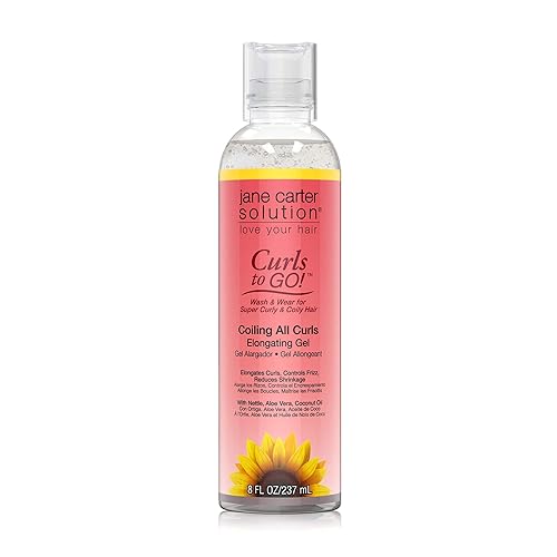 Jane Carter Solution Curls To Go Elongating Gel 8Oz - Moisturizing, Reduces Frizz For All Curls