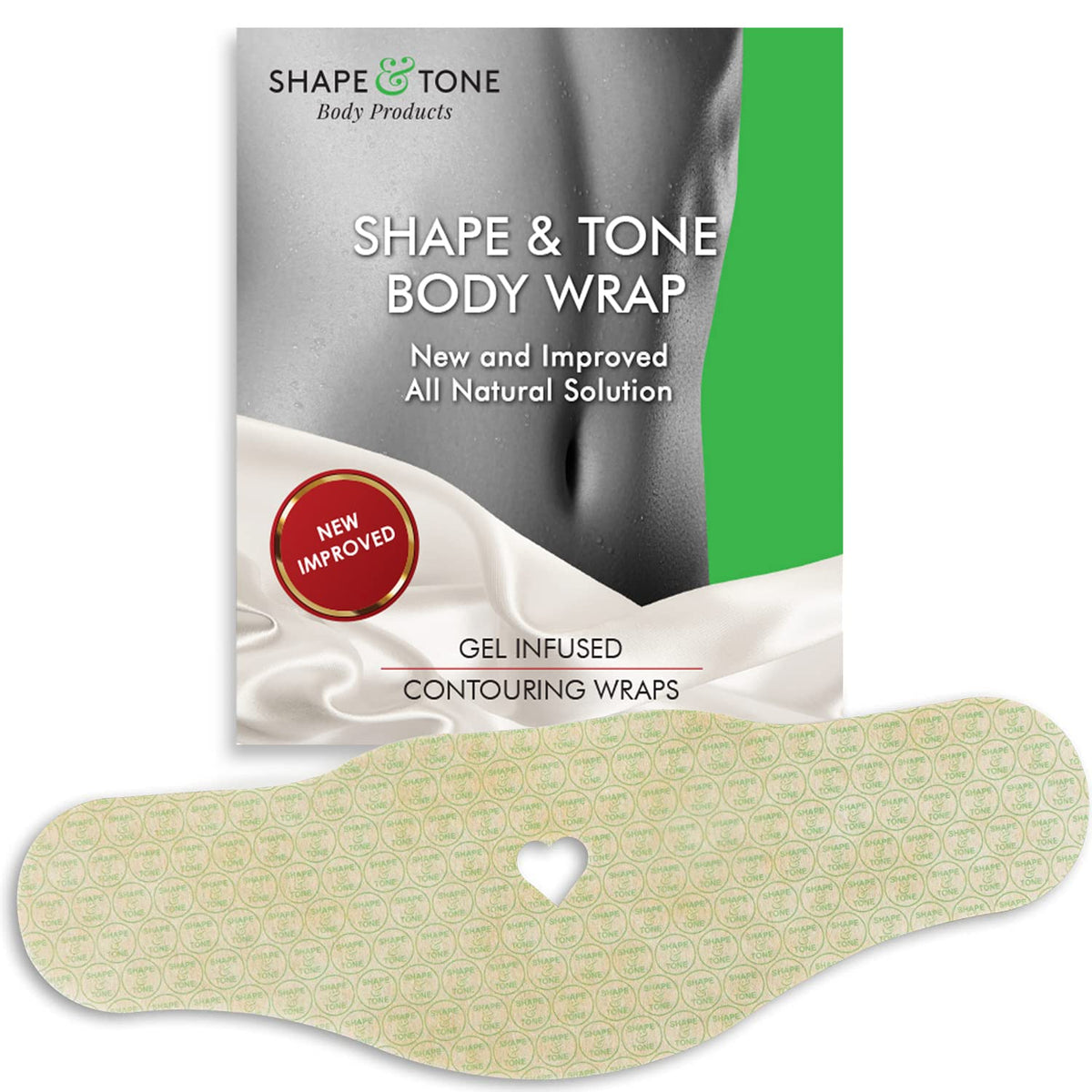 Shape And Tone Firming Body Sculpting Wrap – All Natural Anti-Cellulite, 10 Applicators