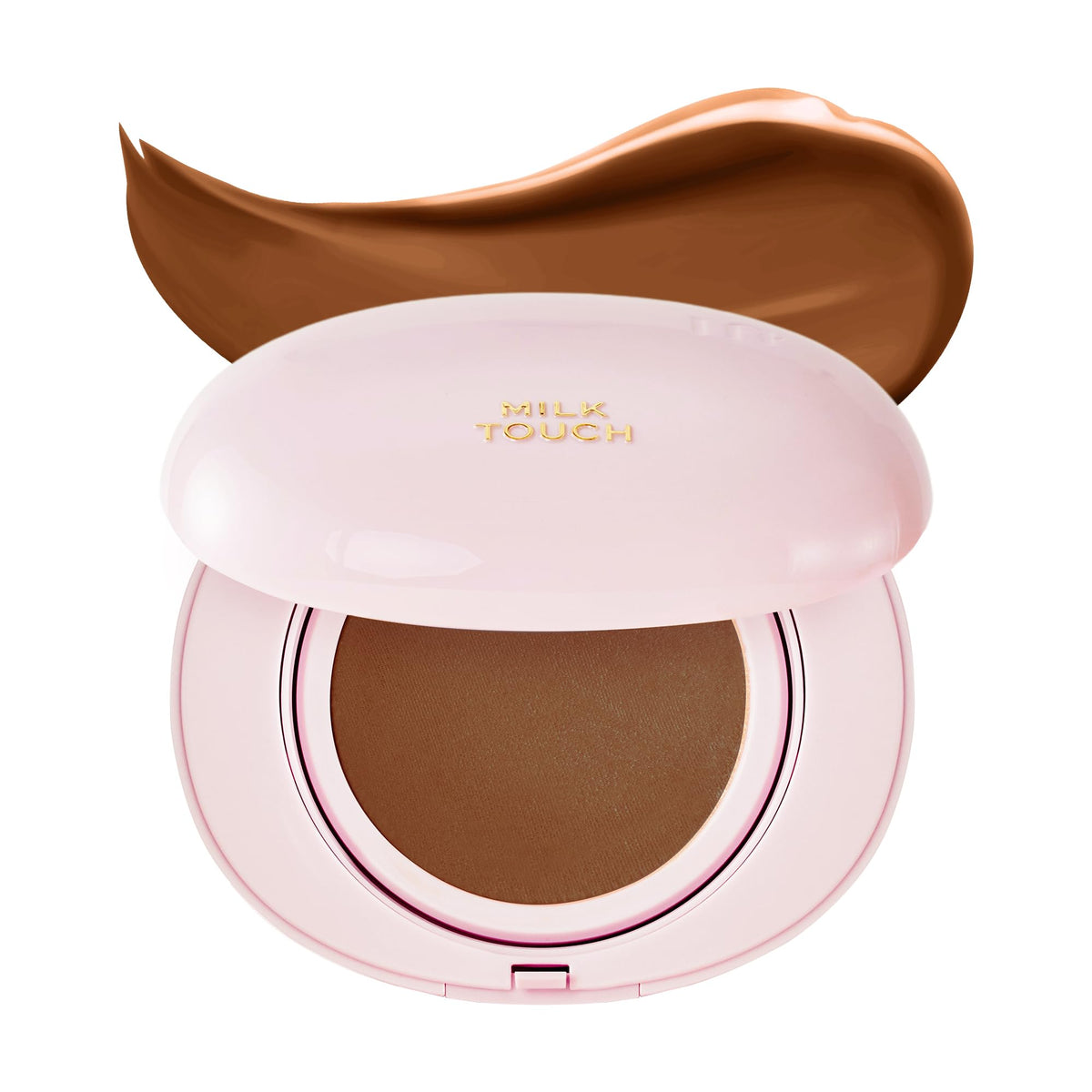 Milktouch Cushion Foundation 24H, 41C Mocha, Radiant Shine, Hydrating, Long-Lasting Korean