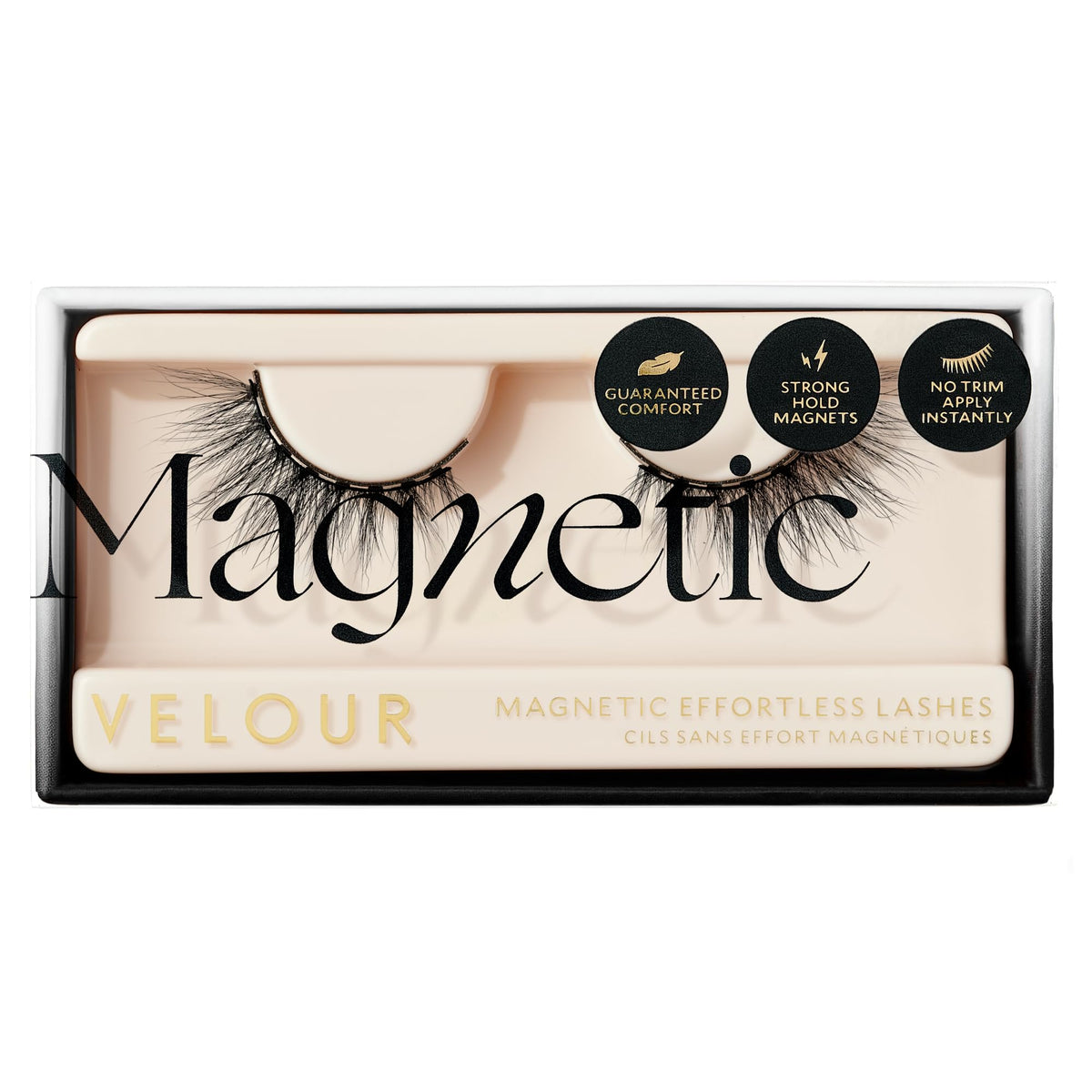 Velour Lashes Velour Magnetic Eyelashes, Reusable Vegan Lashes, Natural Look, 30X Wear