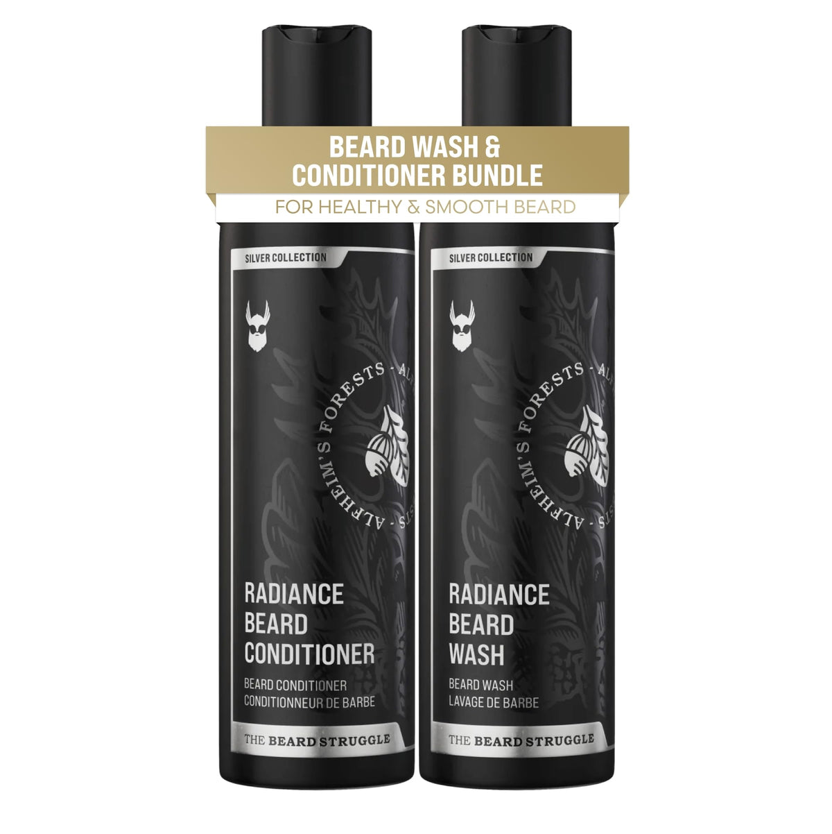 The Beard Struggle Radiance Beard Wash & Conditioner Bundle - 4 Fl Oz - Nourish & Cleanse