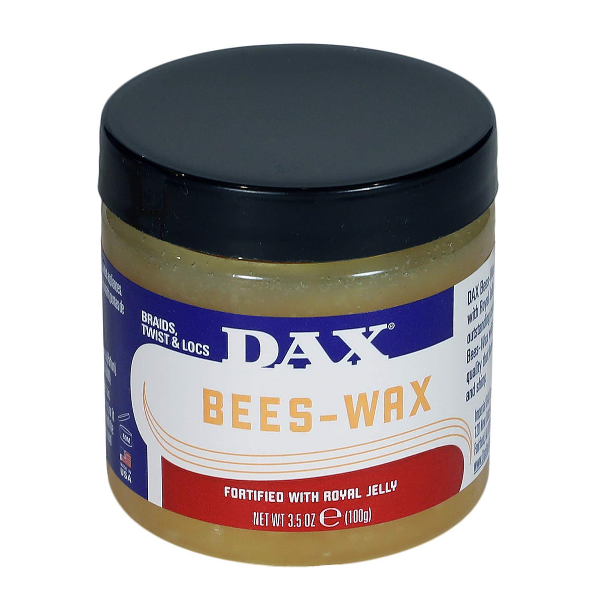 Dax Bees-Wax 3.5 Ounce - Natural Wax For Hair Styling, Moisturizing, And Hold